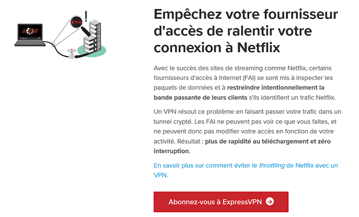 Utilisation d'ExpressVPN sur Netflix